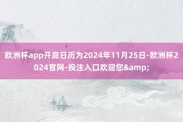 欧洲杯app开庭日历为2024年11月25日-欧洲杯2024官网-投注入口欢迎您&