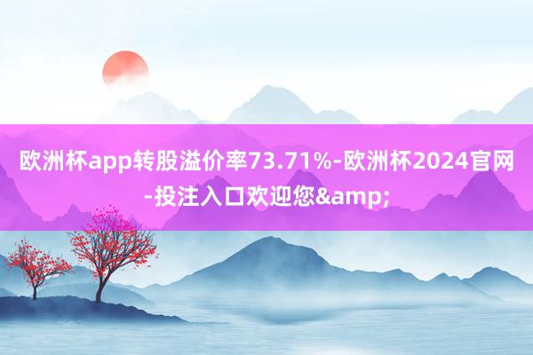 欧洲杯app转股溢价率73.71%-欧洲杯2024官网-投注入口欢迎您&