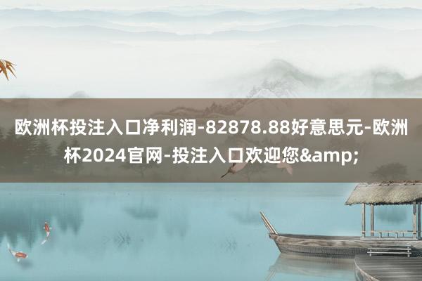 欧洲杯投注入口净利润-82878.88好意思元-欧洲杯2024官网-投注入口欢迎您&