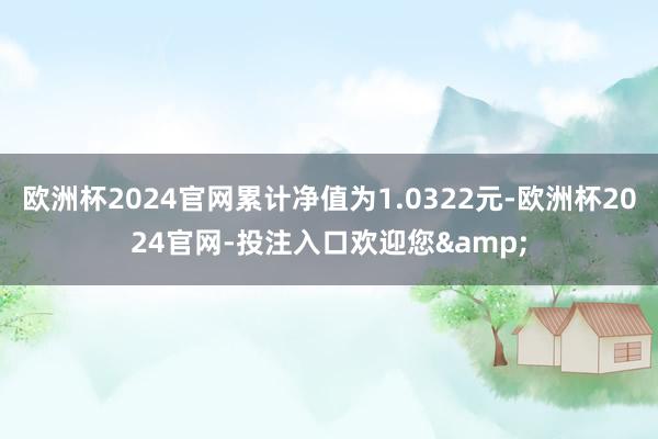 欧洲杯2024官网累计净值为1.0322元-欧洲杯2024官网-投注入口欢迎您&