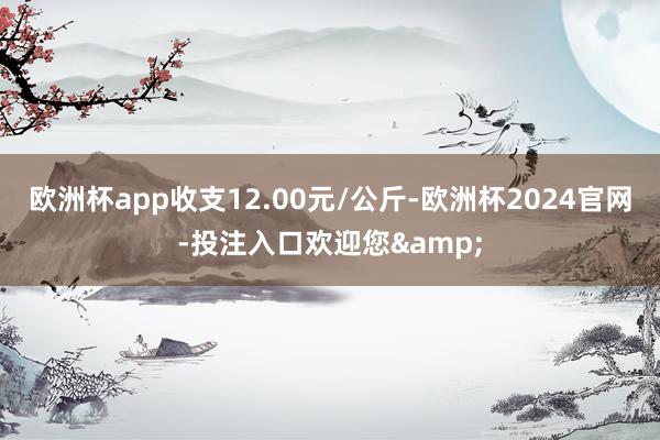 欧洲杯app收支12.00元/公斤-欧洲杯2024官网-投注入口欢迎您&